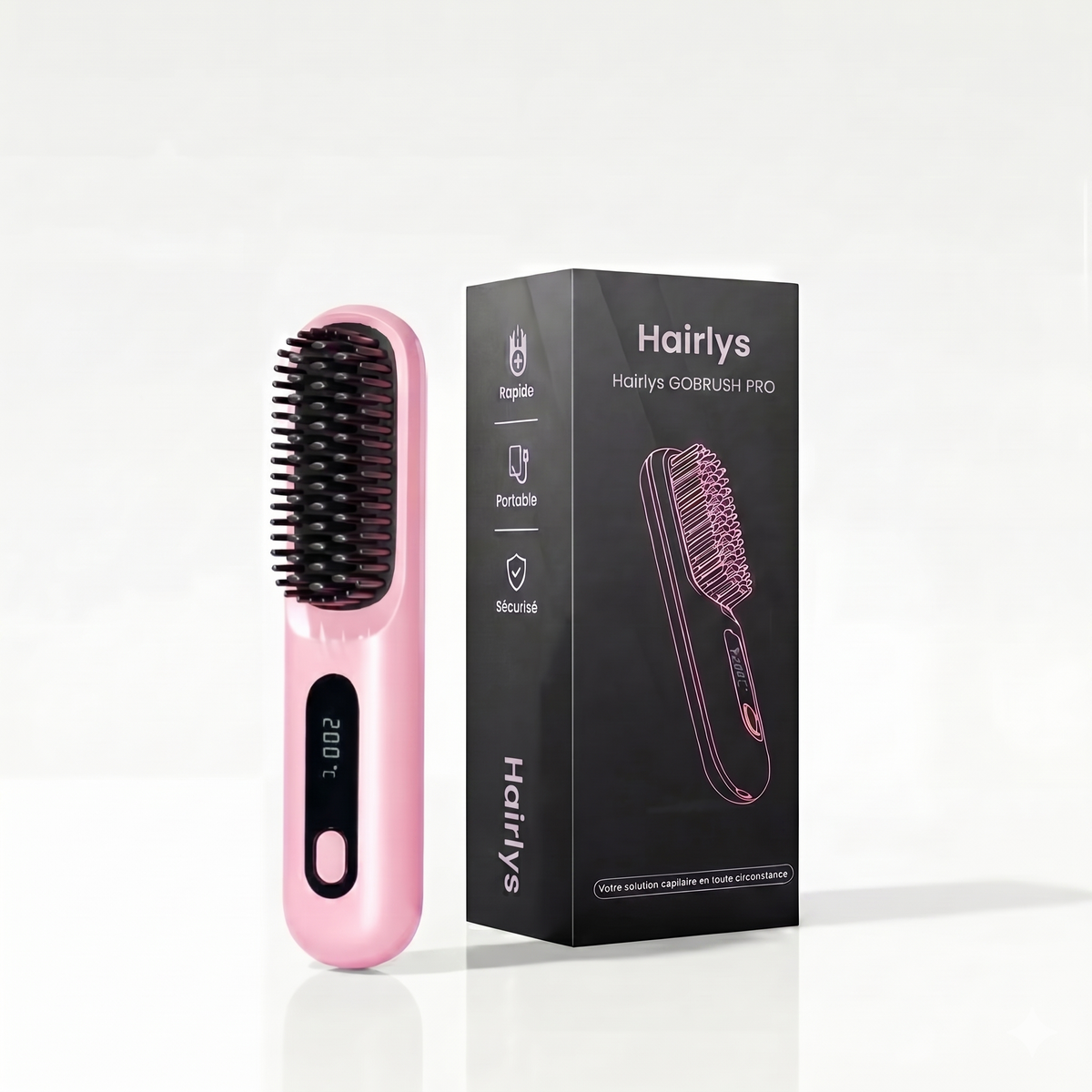 Brosse Hairlys Pro pour cheveux Courts