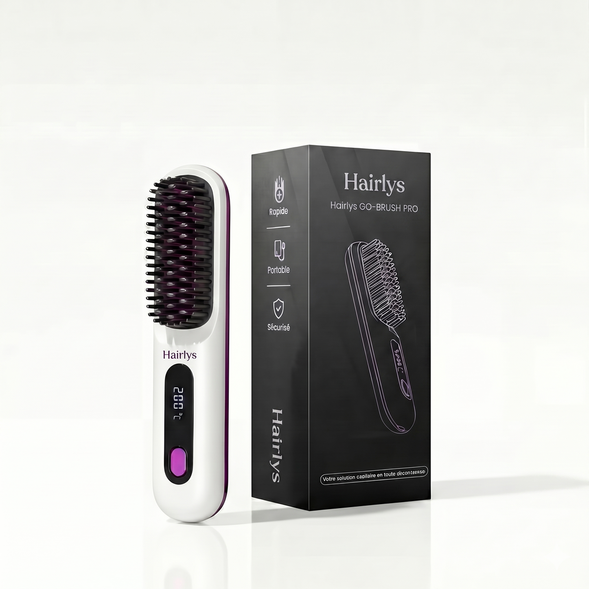Brosse Hairlys Pro pour cheveux Courts