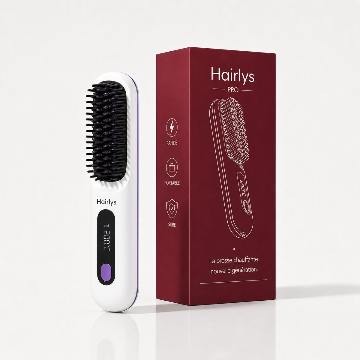 Brosse Hairlys Pro pour cheveux courts