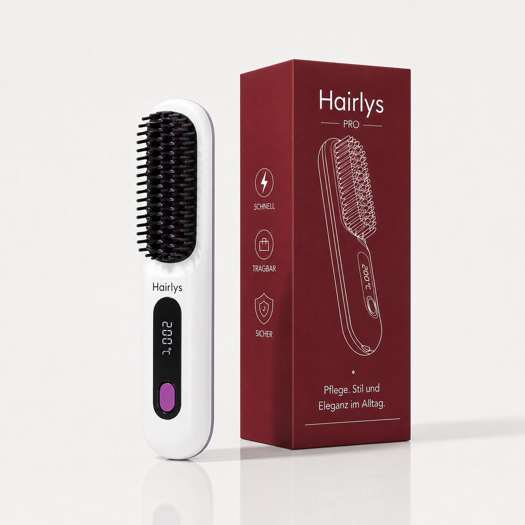 Hairlys Pro Glättbürste für kurze Haare