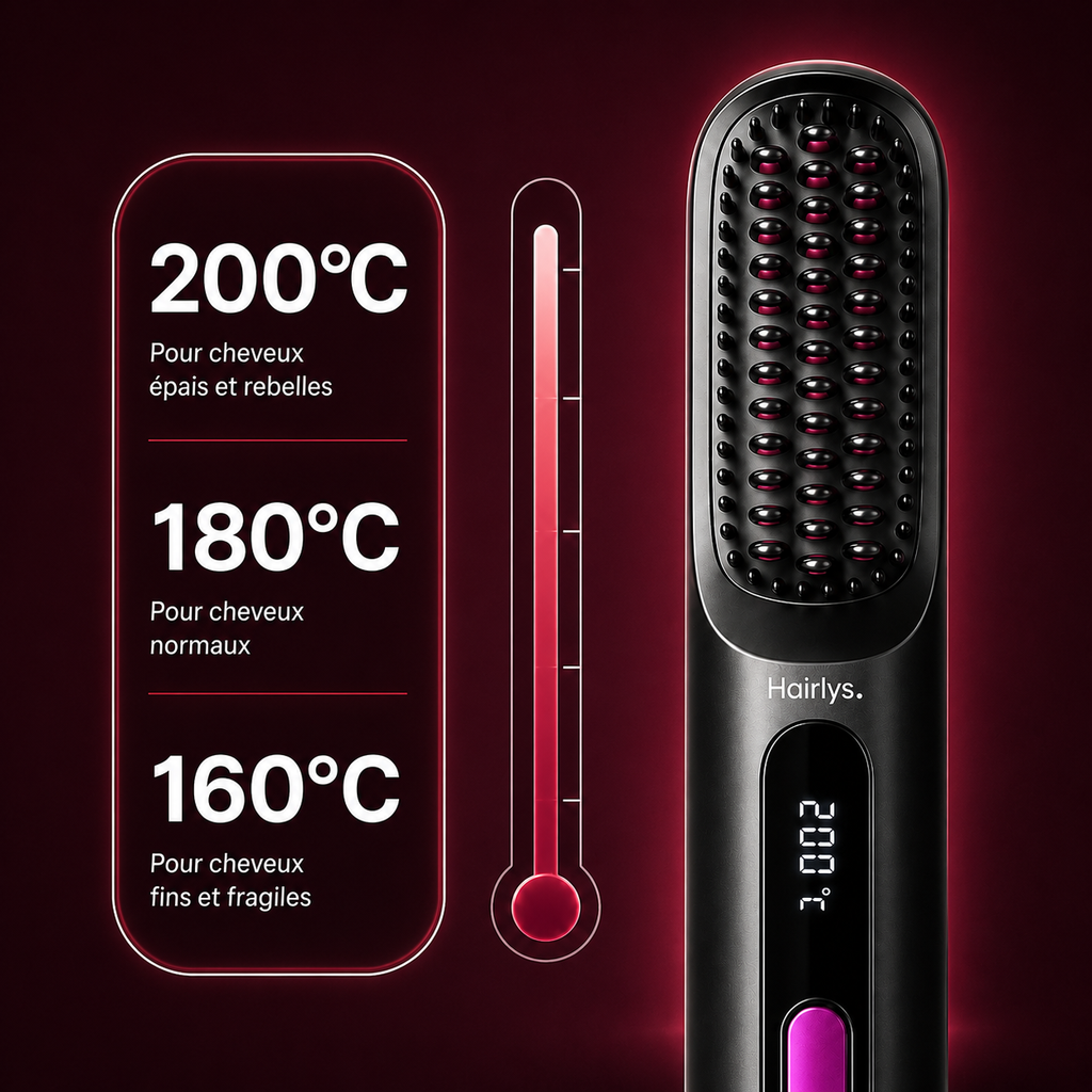 Brosse Hairlys Pro pour cheveux courts