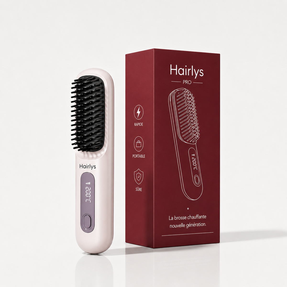 Brosse Hairlys Pro pour cheveux courts