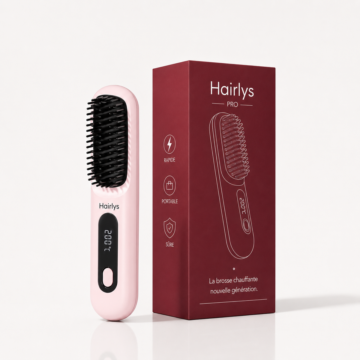 Brosse Hairlys Pro pour cheveux courts